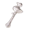 Sterling Silver Duck Baby Rattle